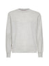 Maglia girocollo in cotone grigio