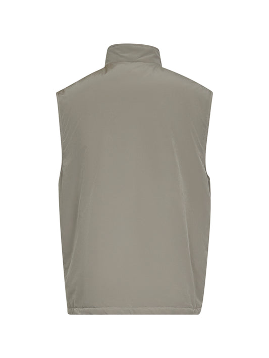 Gilet in microfibra idrorepellente grigia