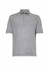 Grey jersey Faux-Layering polo shirt
