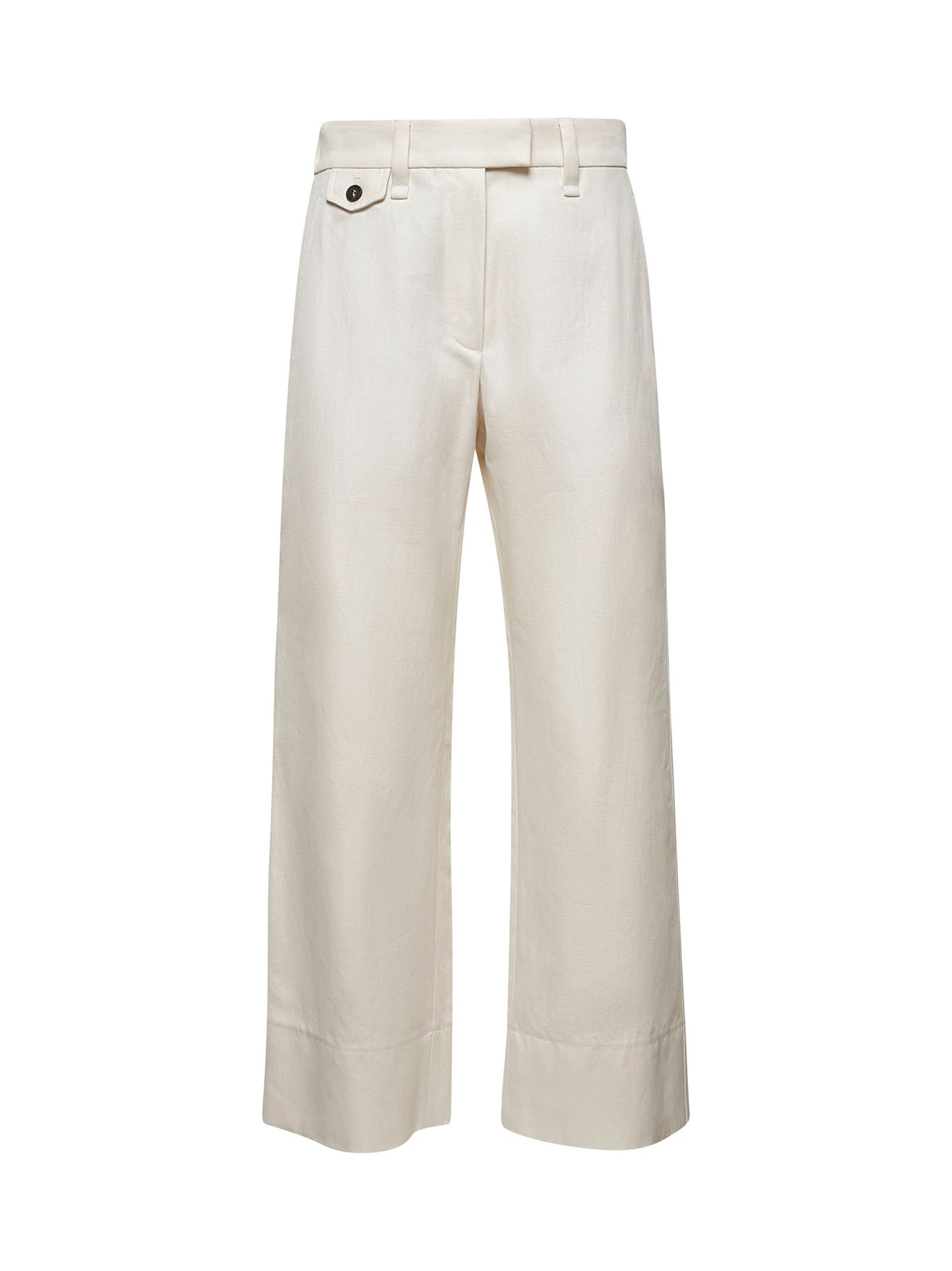 Ivory cover Chino Crop trousers