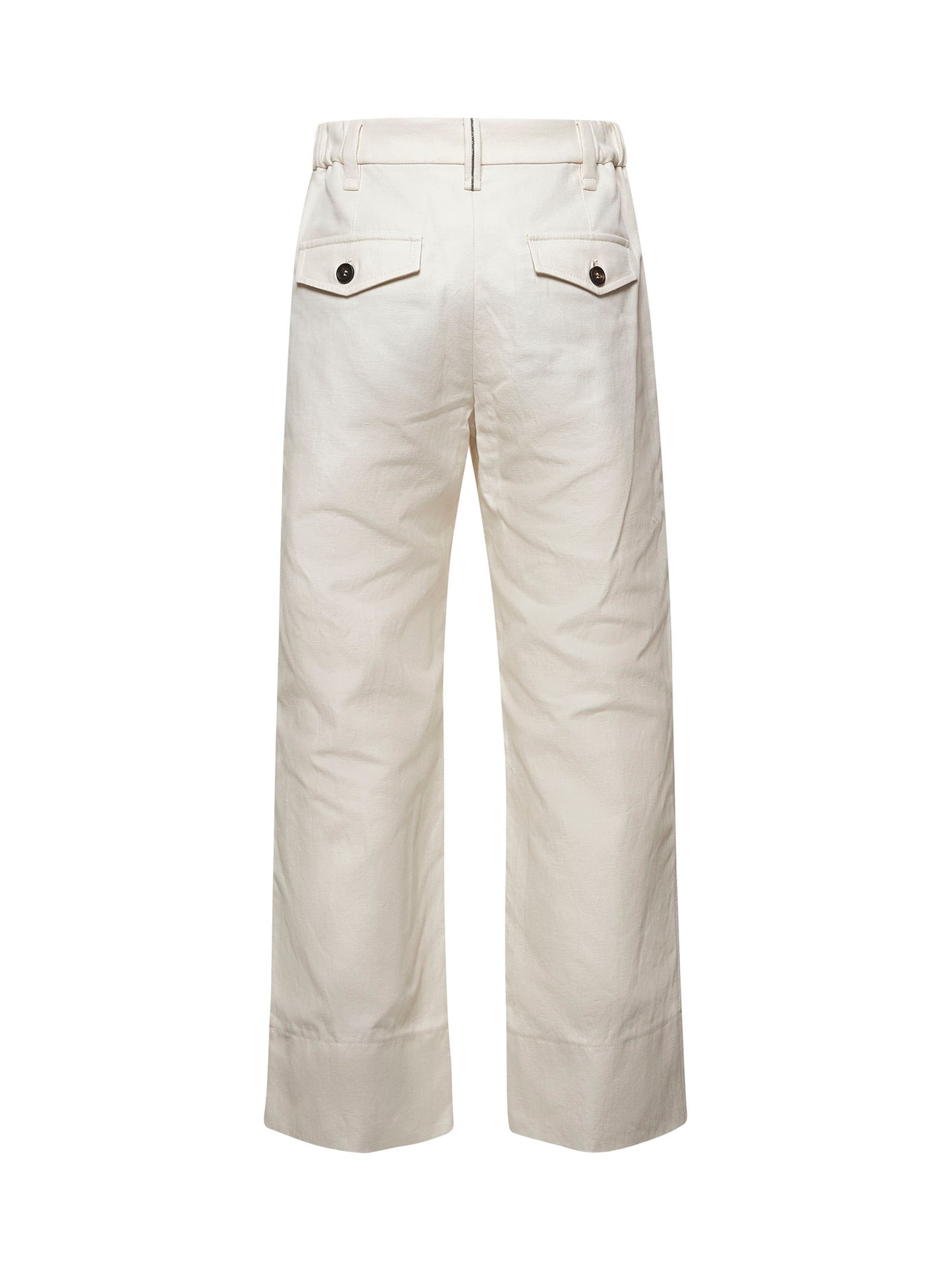 Ivory cover Chino Crop trousers