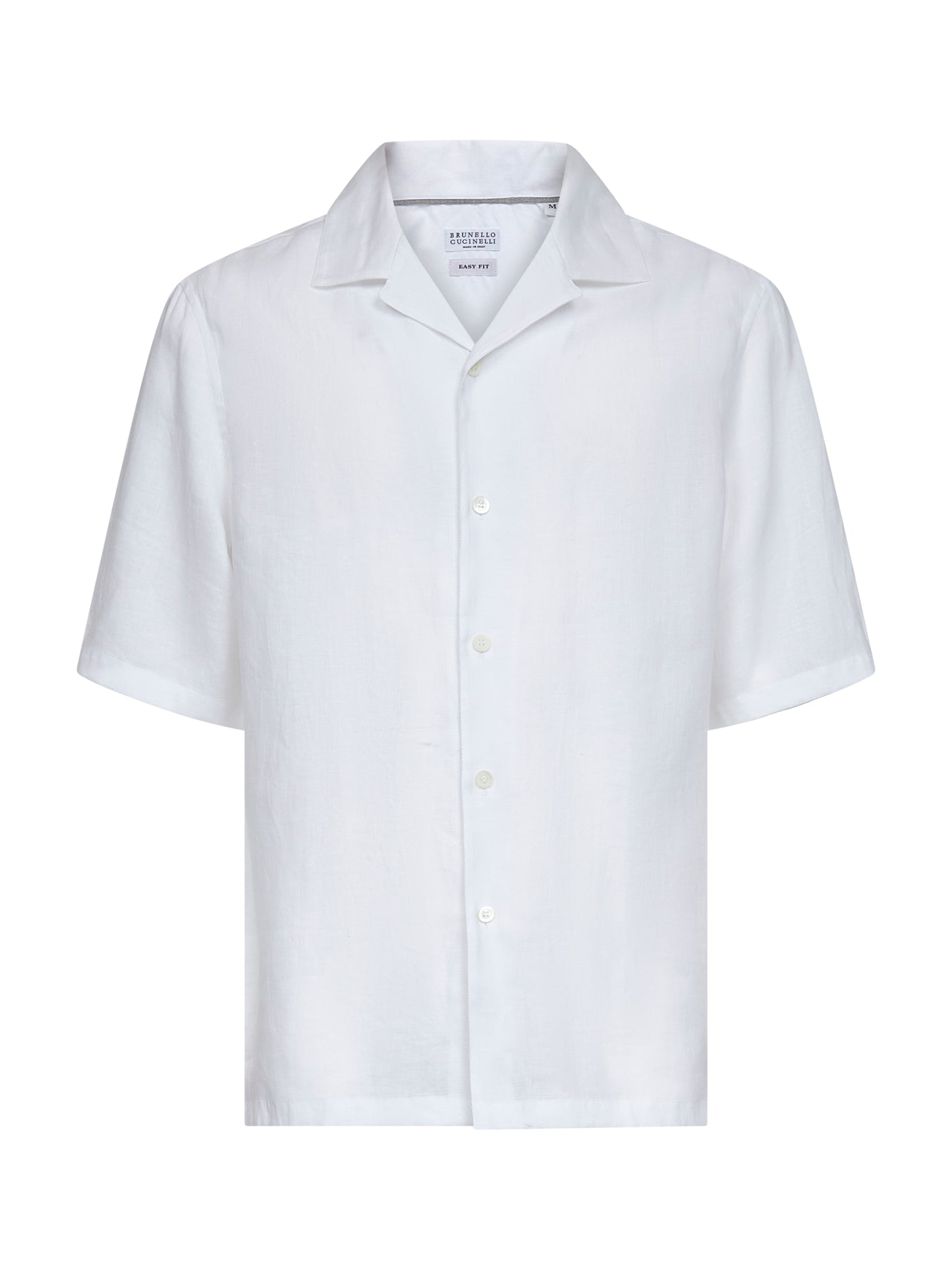 White linen easy fit shirt