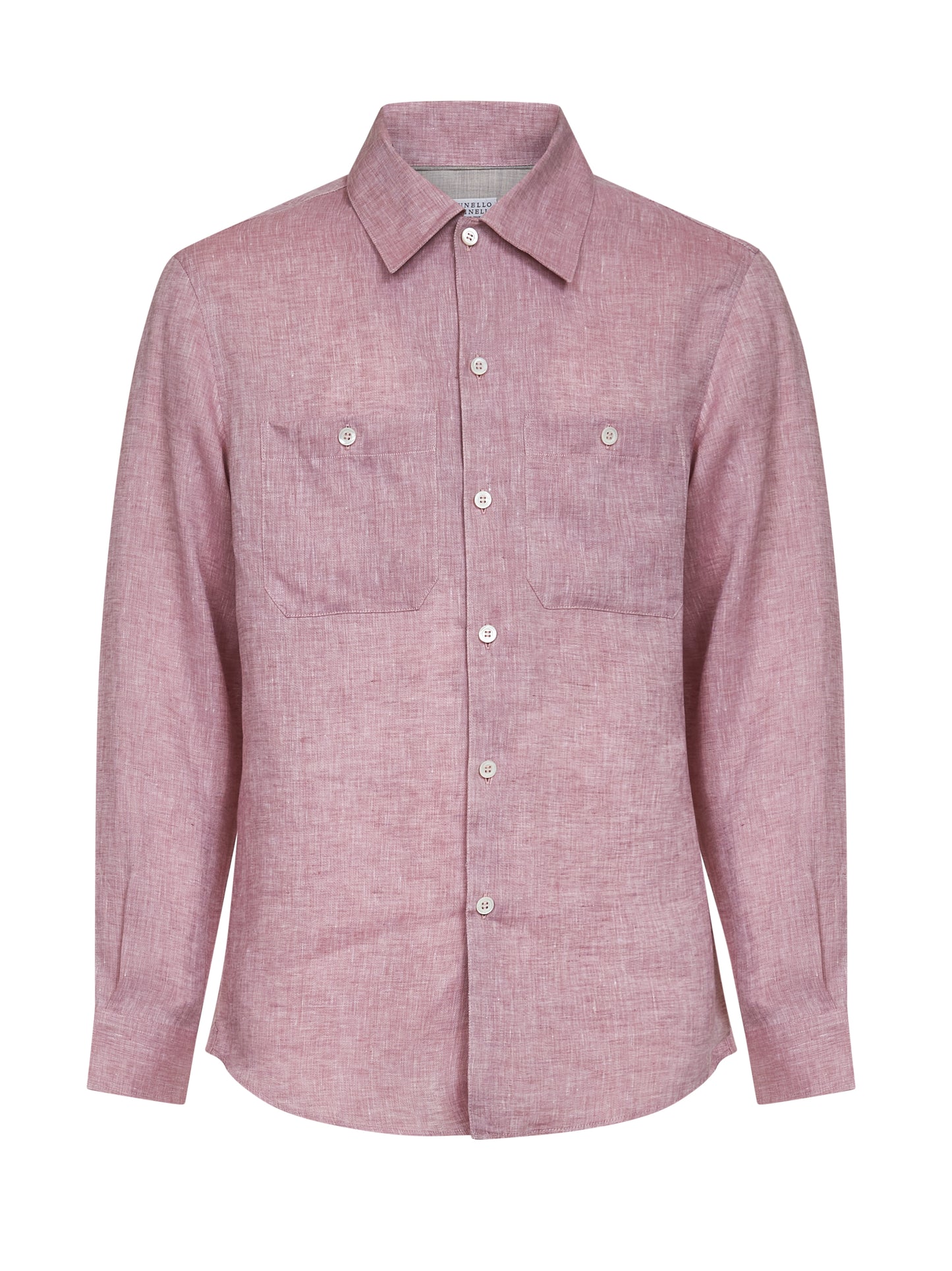 Coral linen easy fit shirt