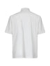 Ivory virgin wool canvas logo polo shirt