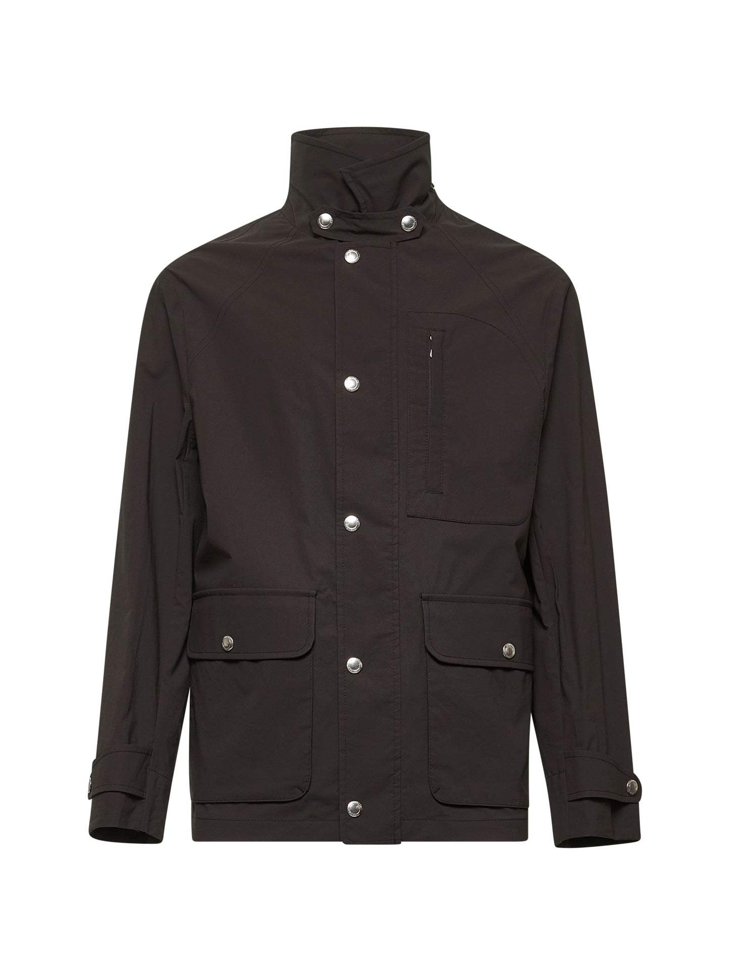 Field Jacket in tela di cotone marrone
