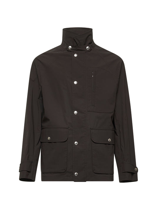 Brown cotton canvas Field Jacket