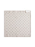 Pochette double face in seta  avorio