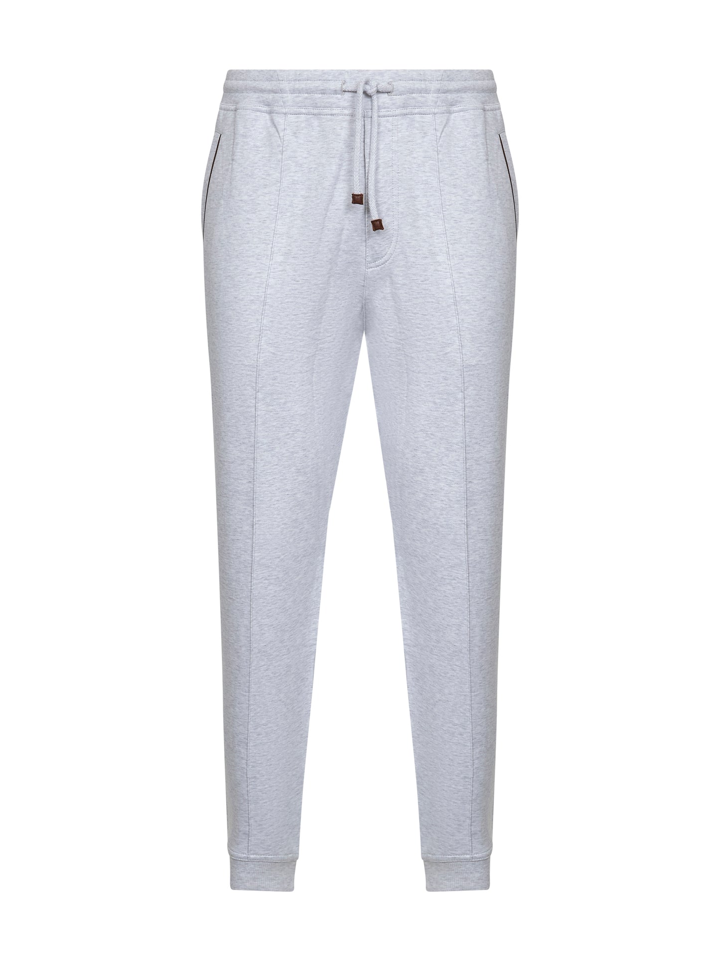 Pantaloni in felpa di cotone techno grigio
