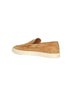 Camel suede loafer sneakers
