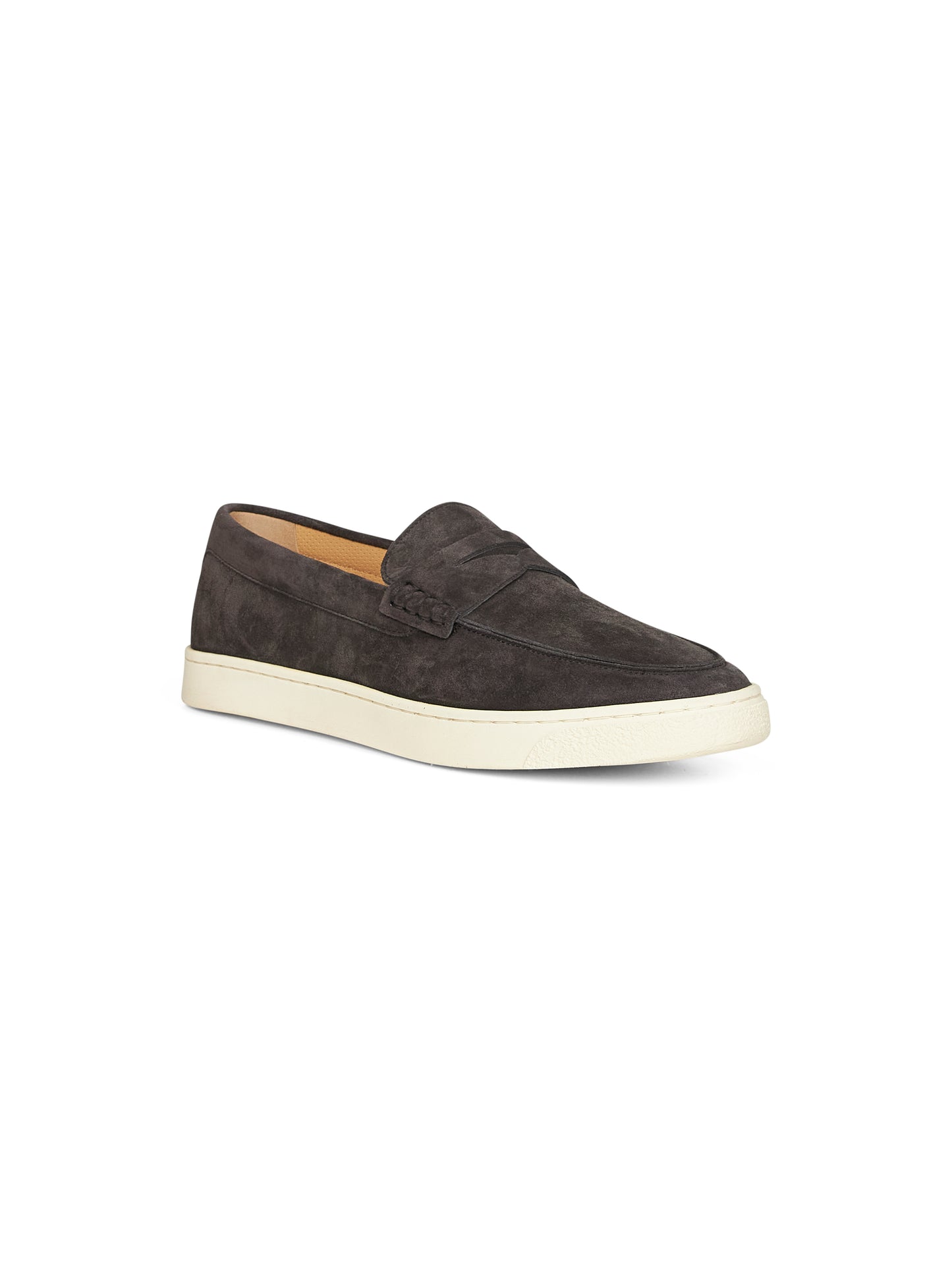 Dark grey suede loafer sneakers