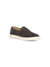 Dark grey suede loafer sneakers