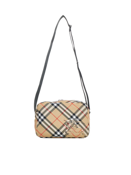 バッグ Burberrys Burberry Horseshoe Check Quilted Crossbody Bag | Neiman Marcus