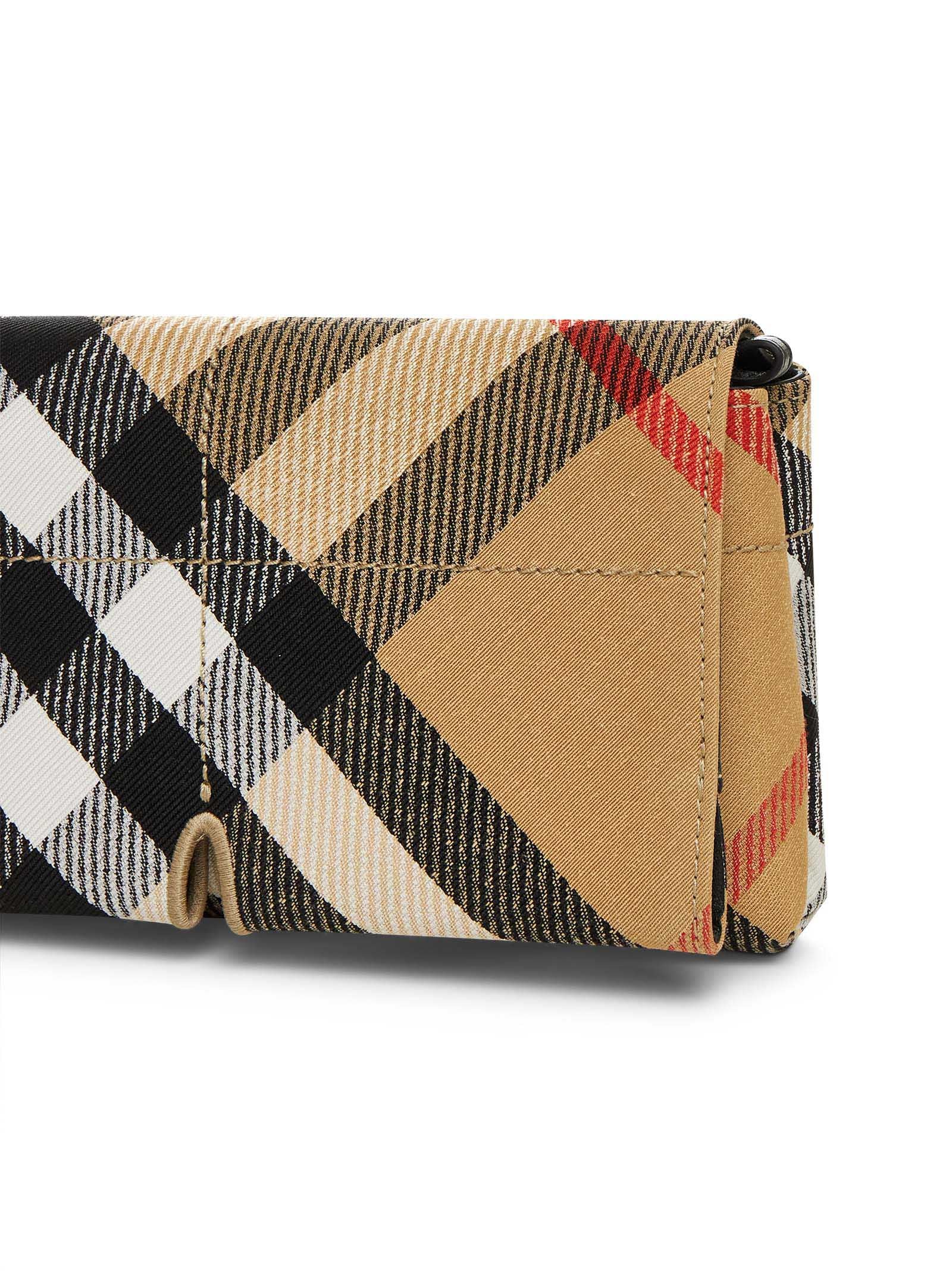 ショルダーバッグ・ポシェット Burberry Snip Pouch - Burberry - Synthetic - Beige Snip Burberry Check Mini crossbody bag in beige - Burberry