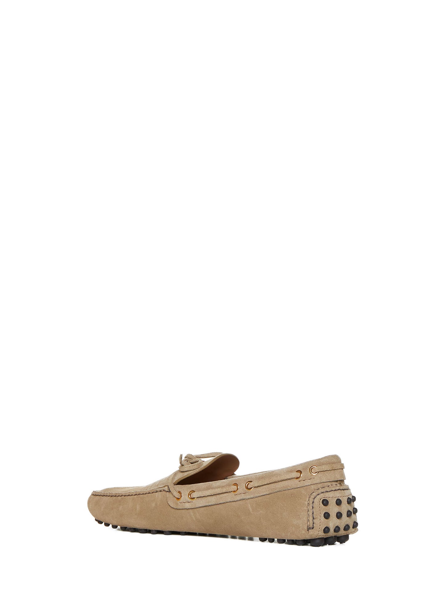 Suede boat loafers