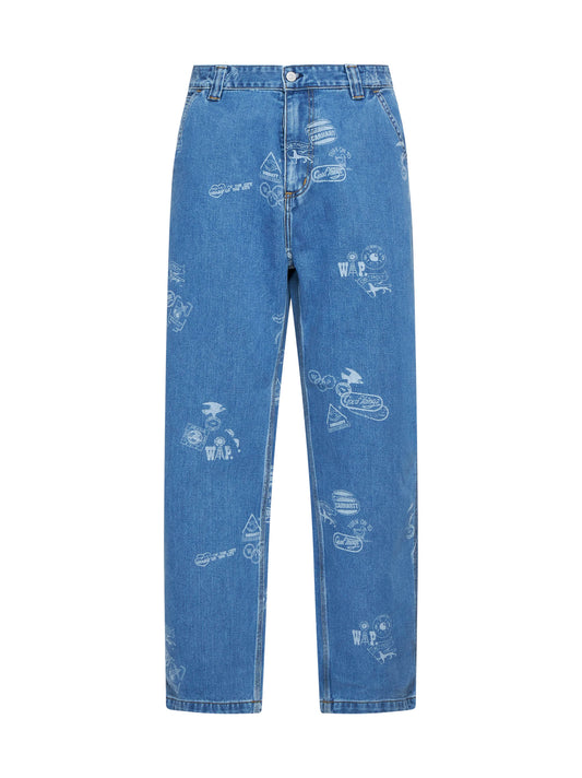Pantaloni in denim con stampa Carhartt WIP