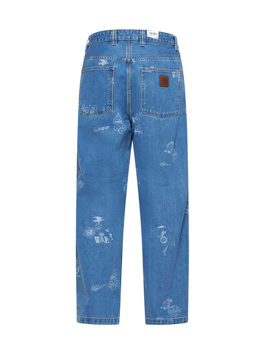 Pantaloni in denim con stampa Carhartt WIP