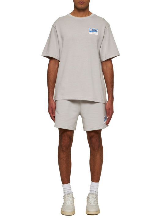 CASABLANCA Greek Temple Oversized T-Shirt Grey