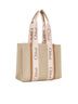 Chloe Woody Linen Tote Bag