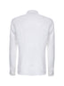 White linen polo shirt-like shirt