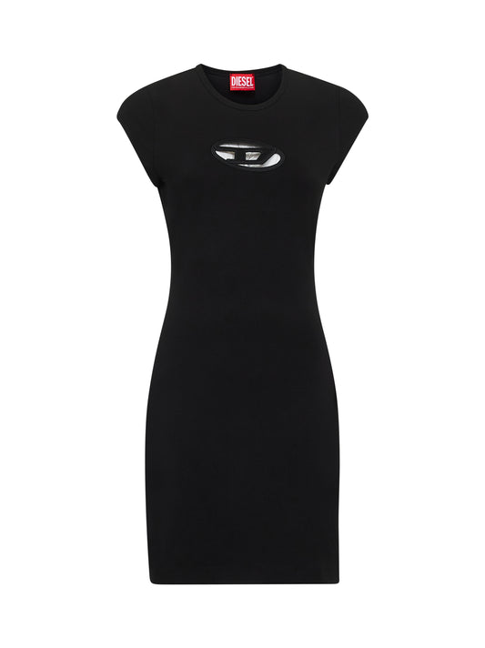 Miniabito D-Angiel in cotone stretch nero
