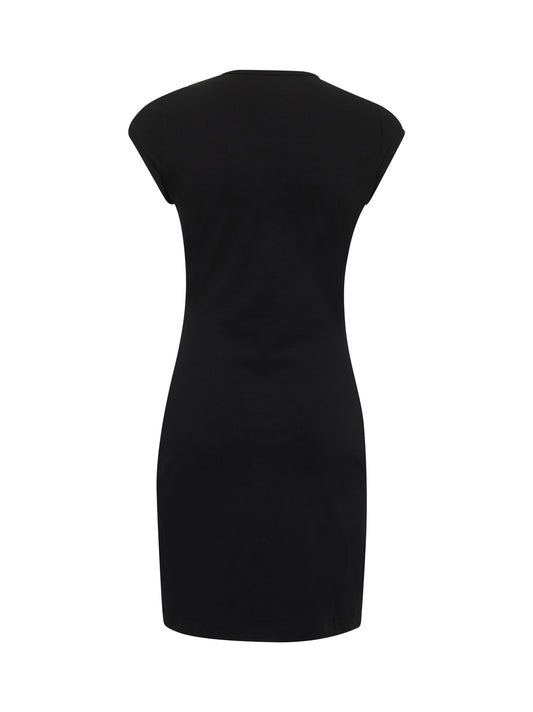 Miniabito D-Angiel in cotone stretch nero