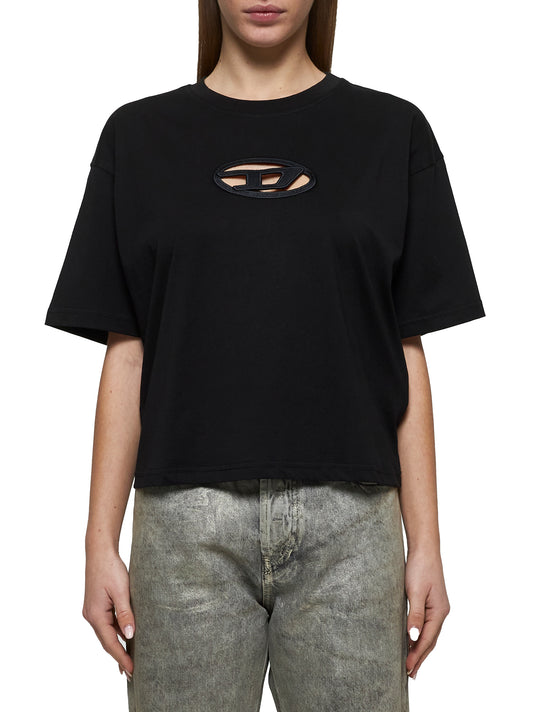 T-shirt T-Buxt-Crop-Od nera