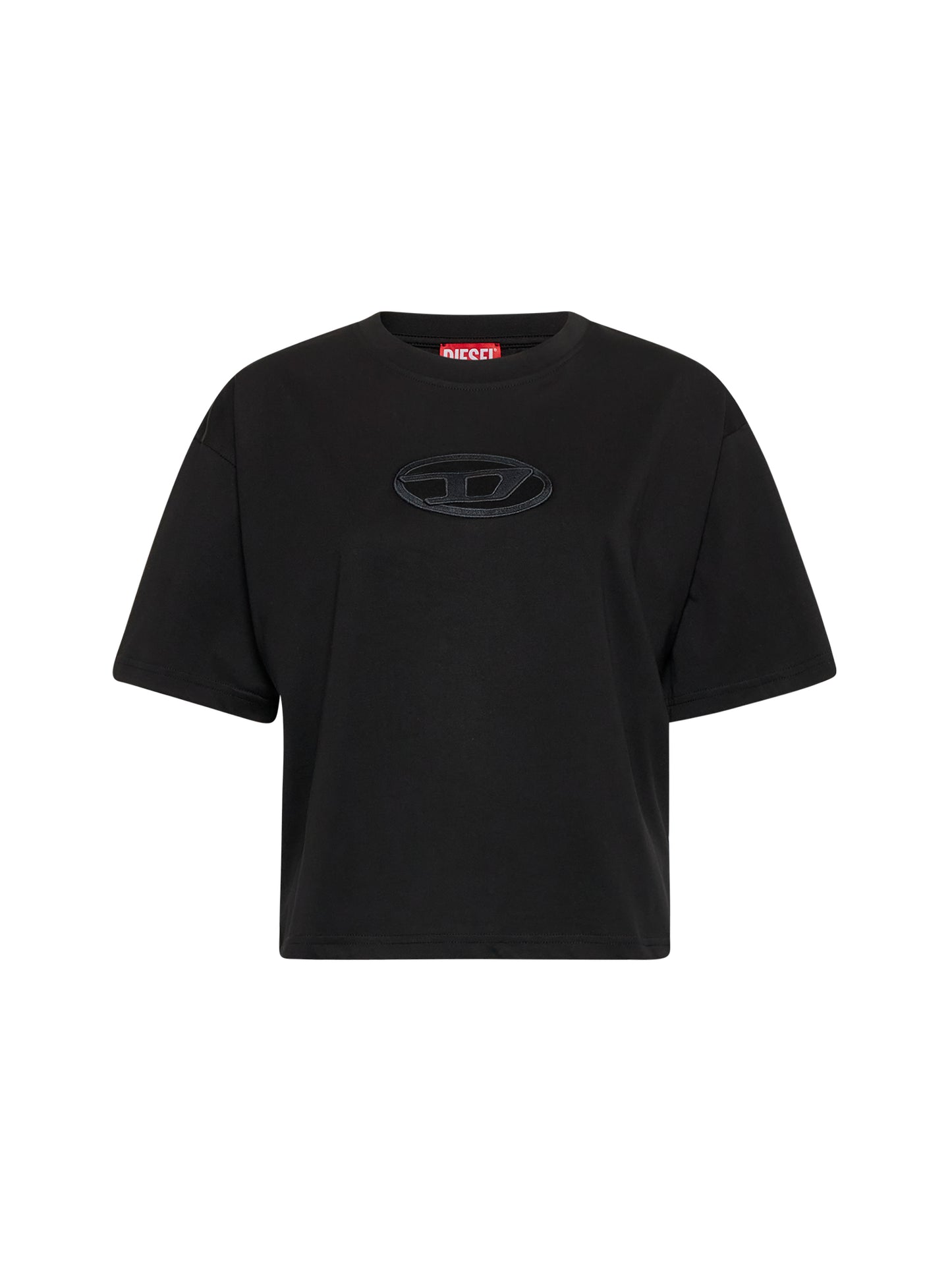 Black T-Buxt-Crop-Od T-shirt