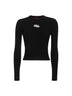 Top M-Valari in jersey stretch a costine nero