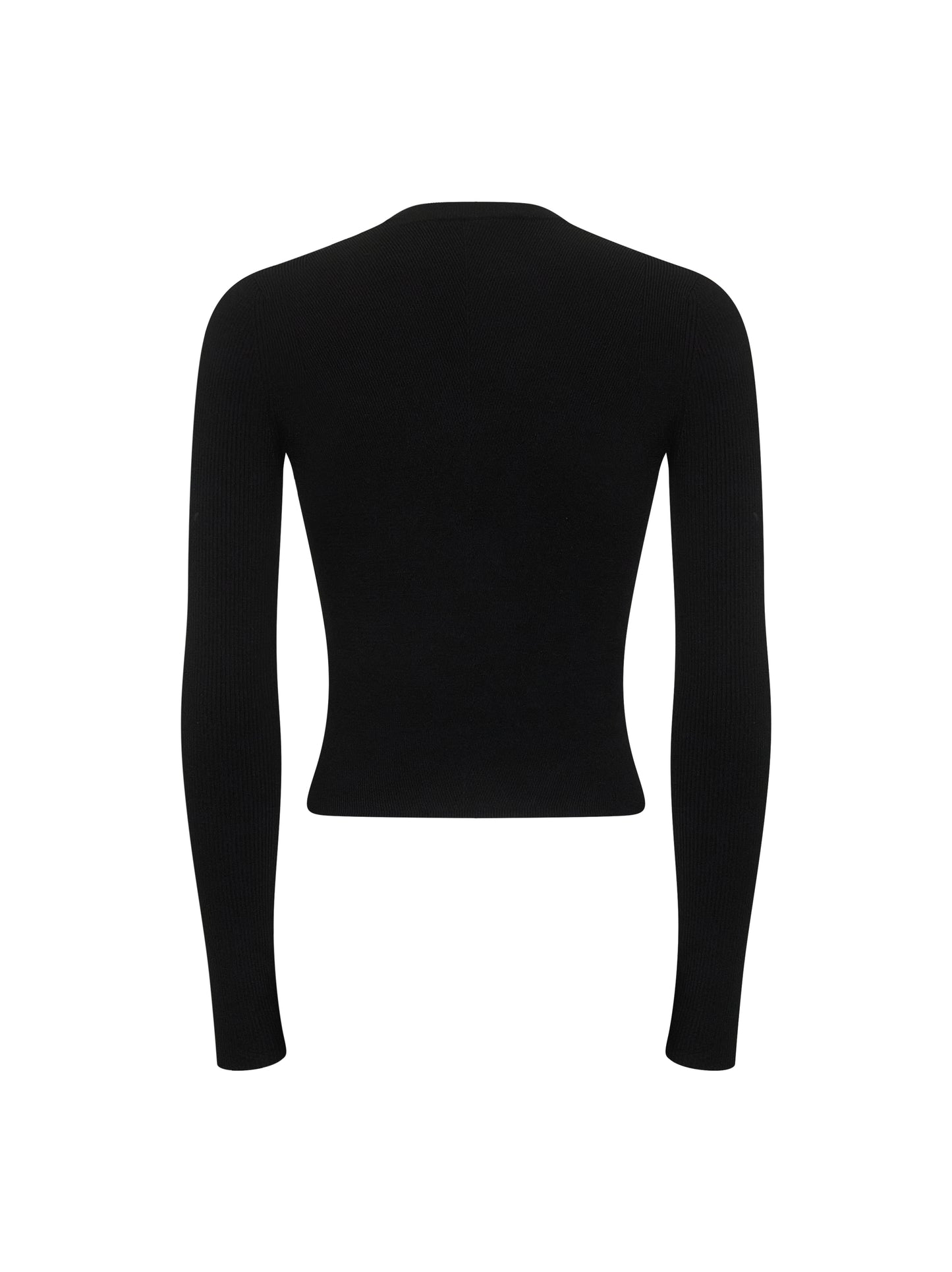 Top M-Valari in jersey stretch a costine nero