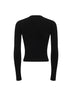 Top M-Valari in jersey stretch a costine nero