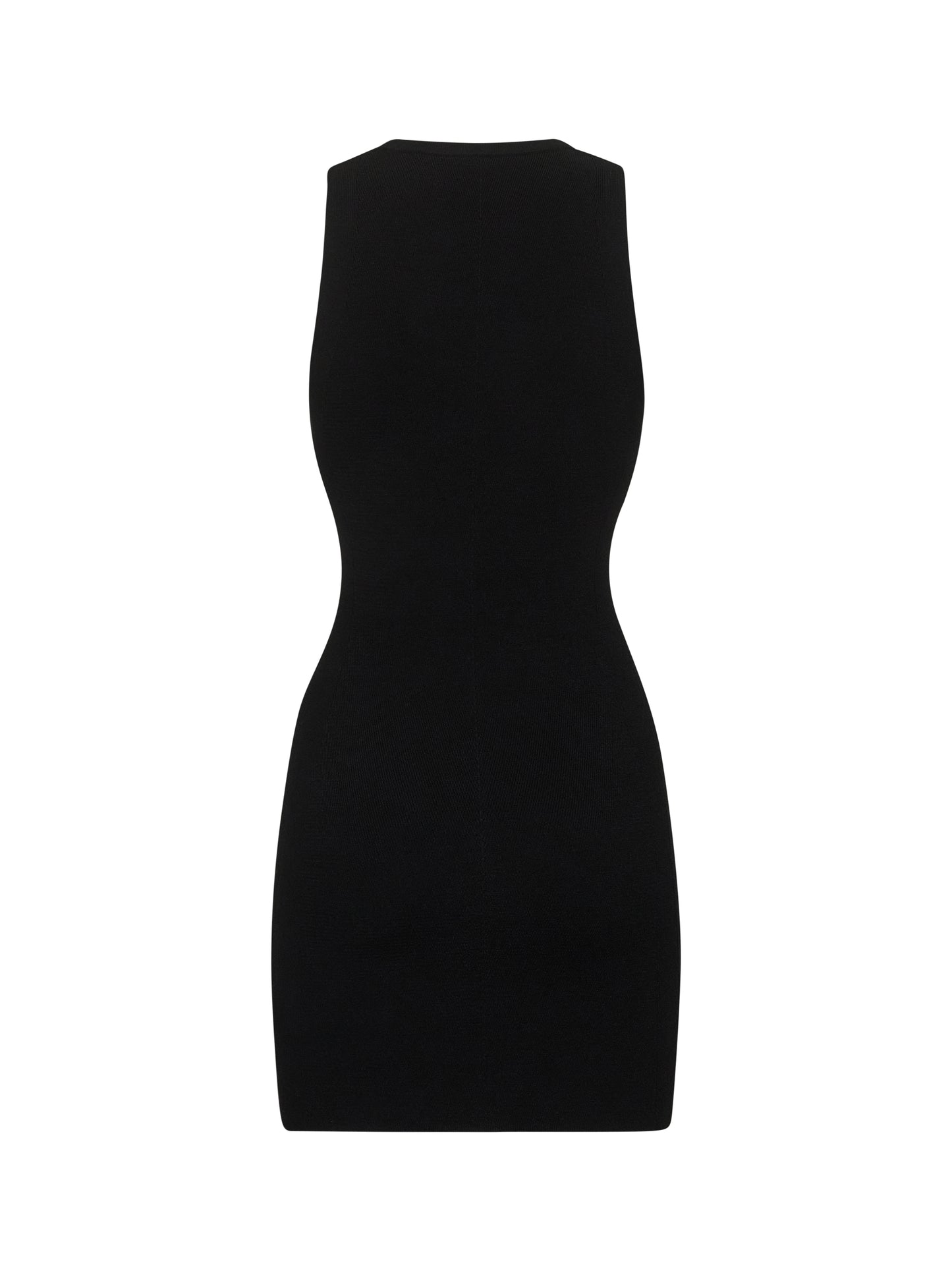 Miniabito M-Caddix in jersey stretch a costine nero