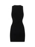 Miniabito M-Caddix in jersey stretch a costine nero