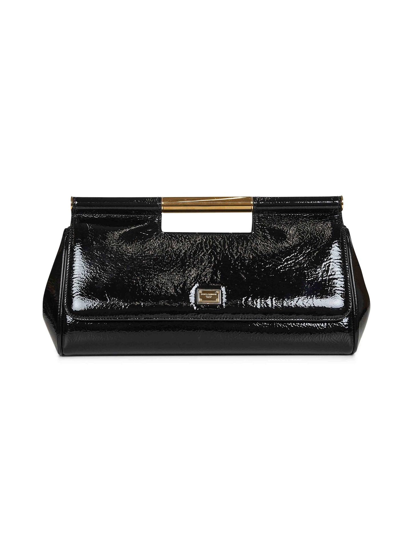 Borsa a mano Sicily clutch grande nera