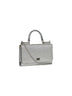 Silver Phone bag with shoulder strap