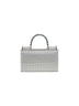 Silver Phone bag with shoulder strap