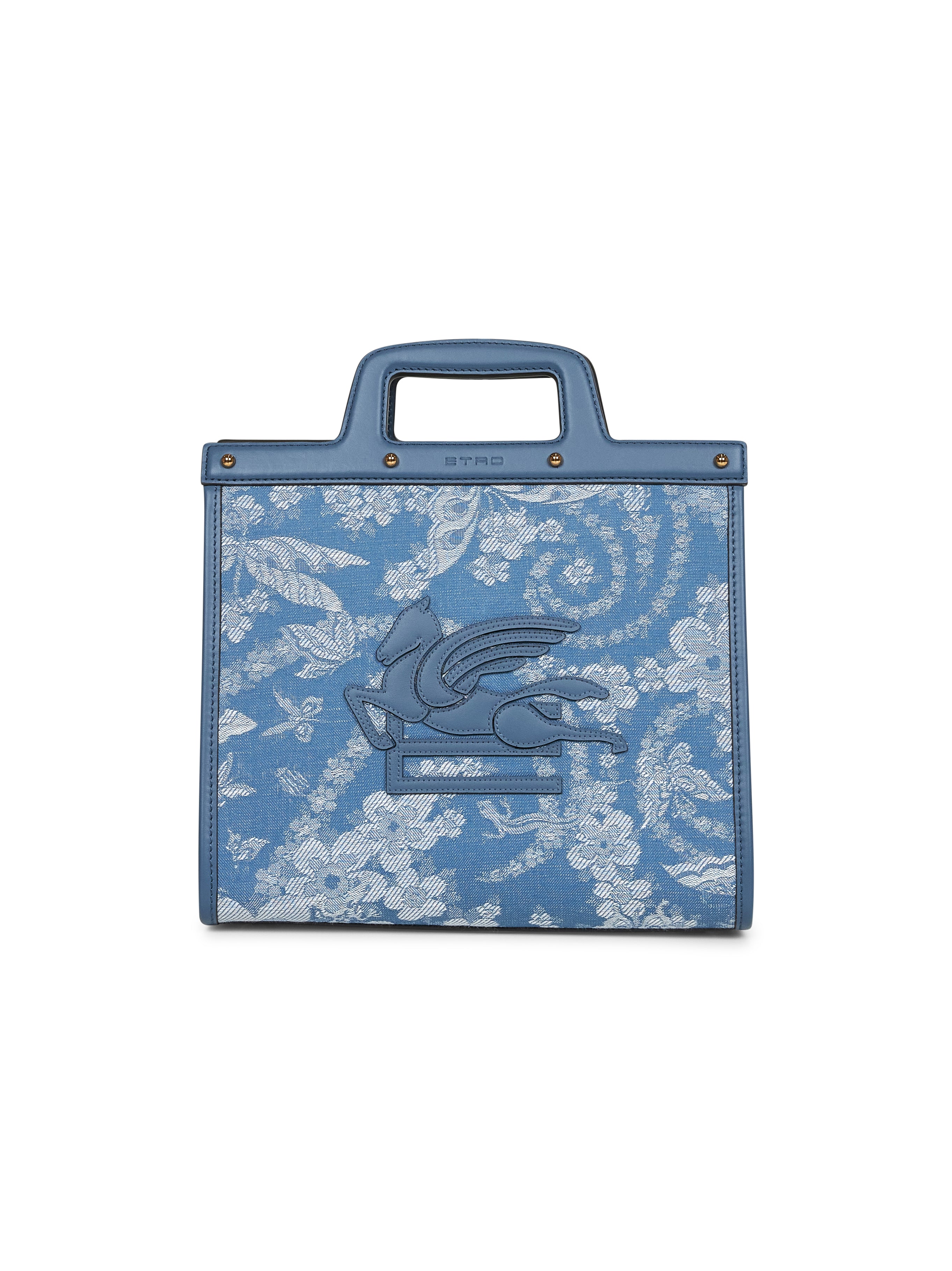 ハンドバッグ ETRO Woman Handbag Blue WP1D0015AQ121 S9880 Light blue Love Trotter Medium shopping bag – Daniello.com