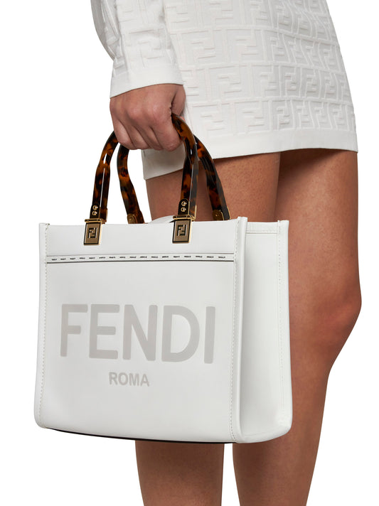 Fendi Sunshine leather small tote bag