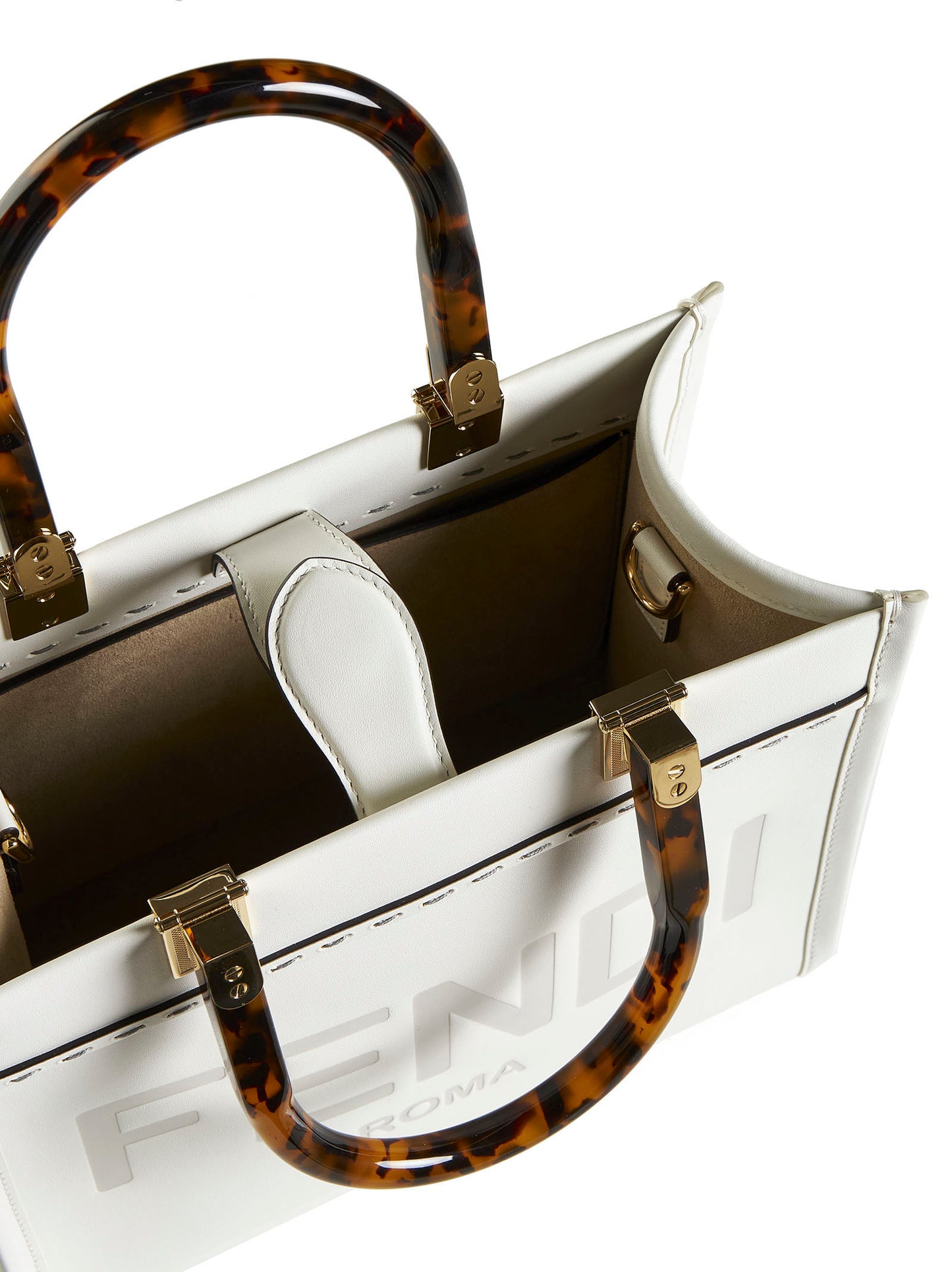 Borsa tote piccola Fendi Sunshine in pelle