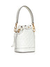 White leather mini bag with FF motif