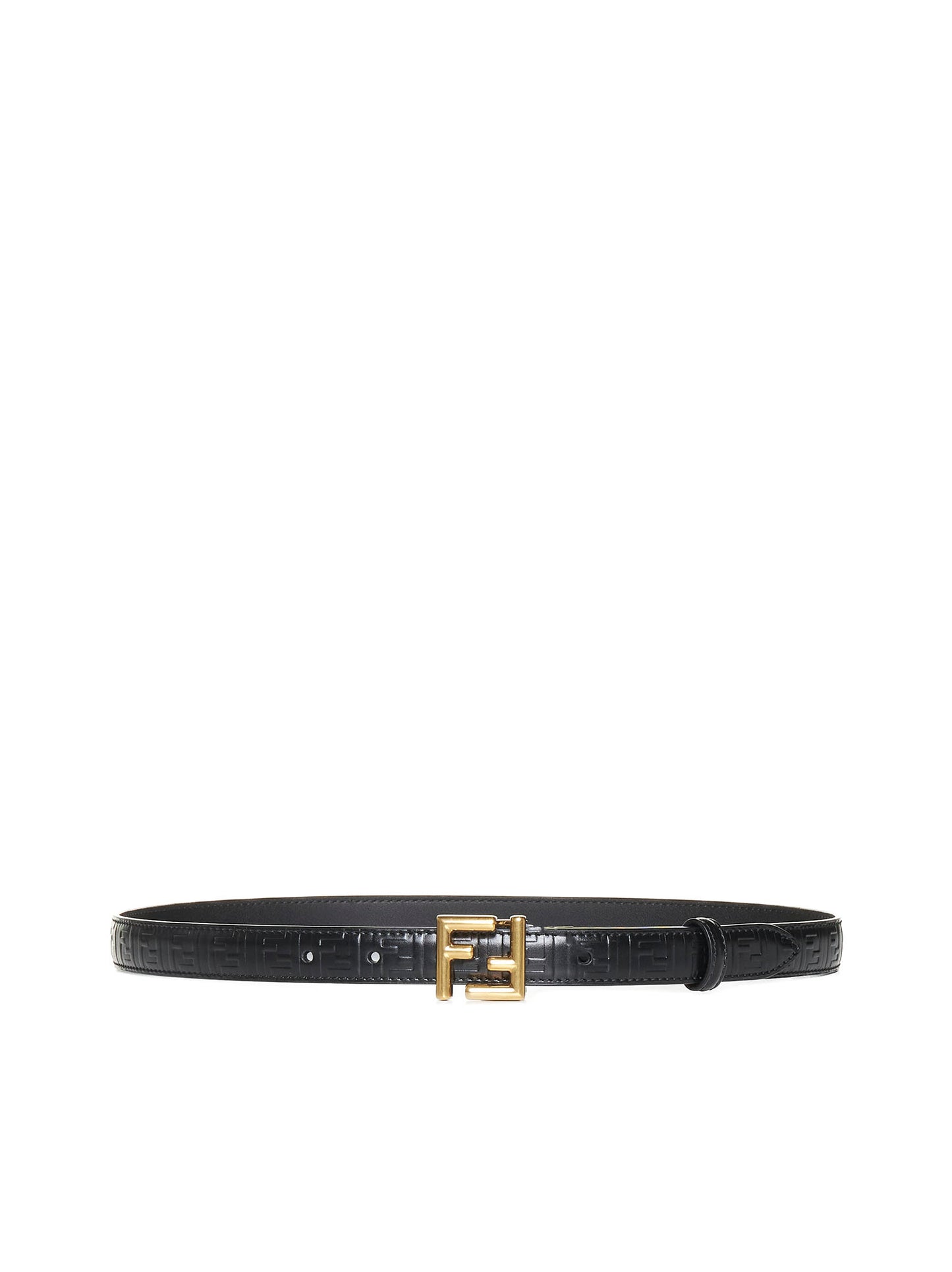 FF Black Leather Belt