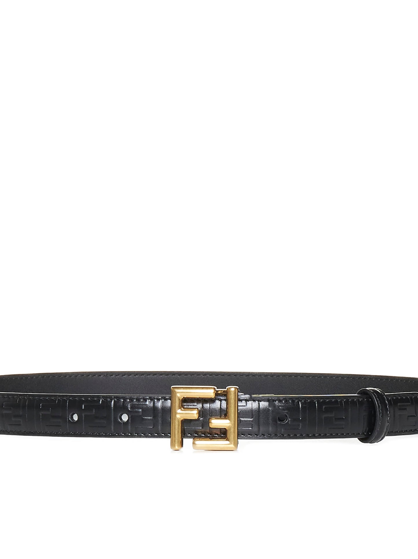 FF Black Leather Belt