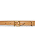 Beige leather FF belt