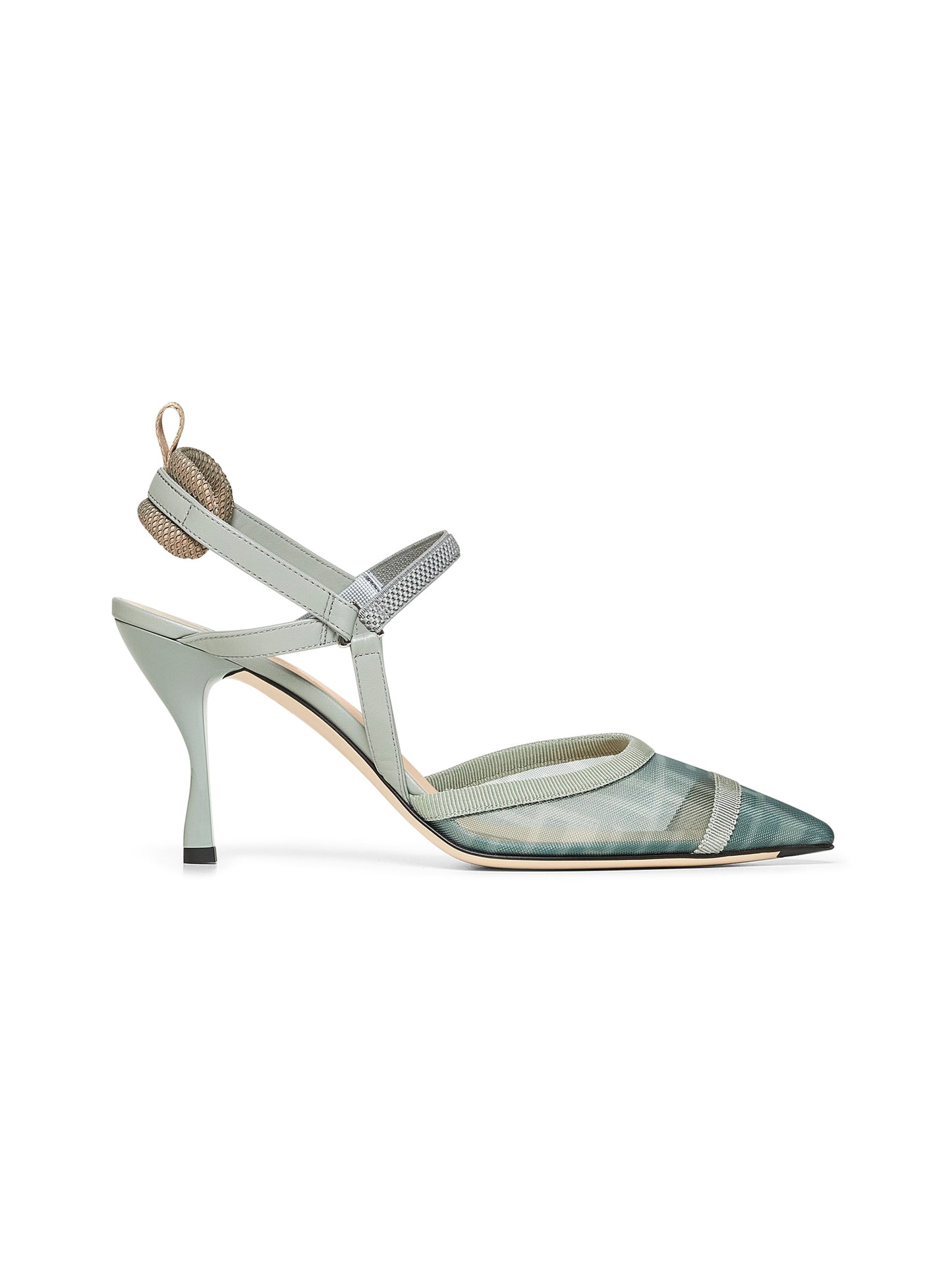 Slingback Colibrì Lite in mesh verde matcha