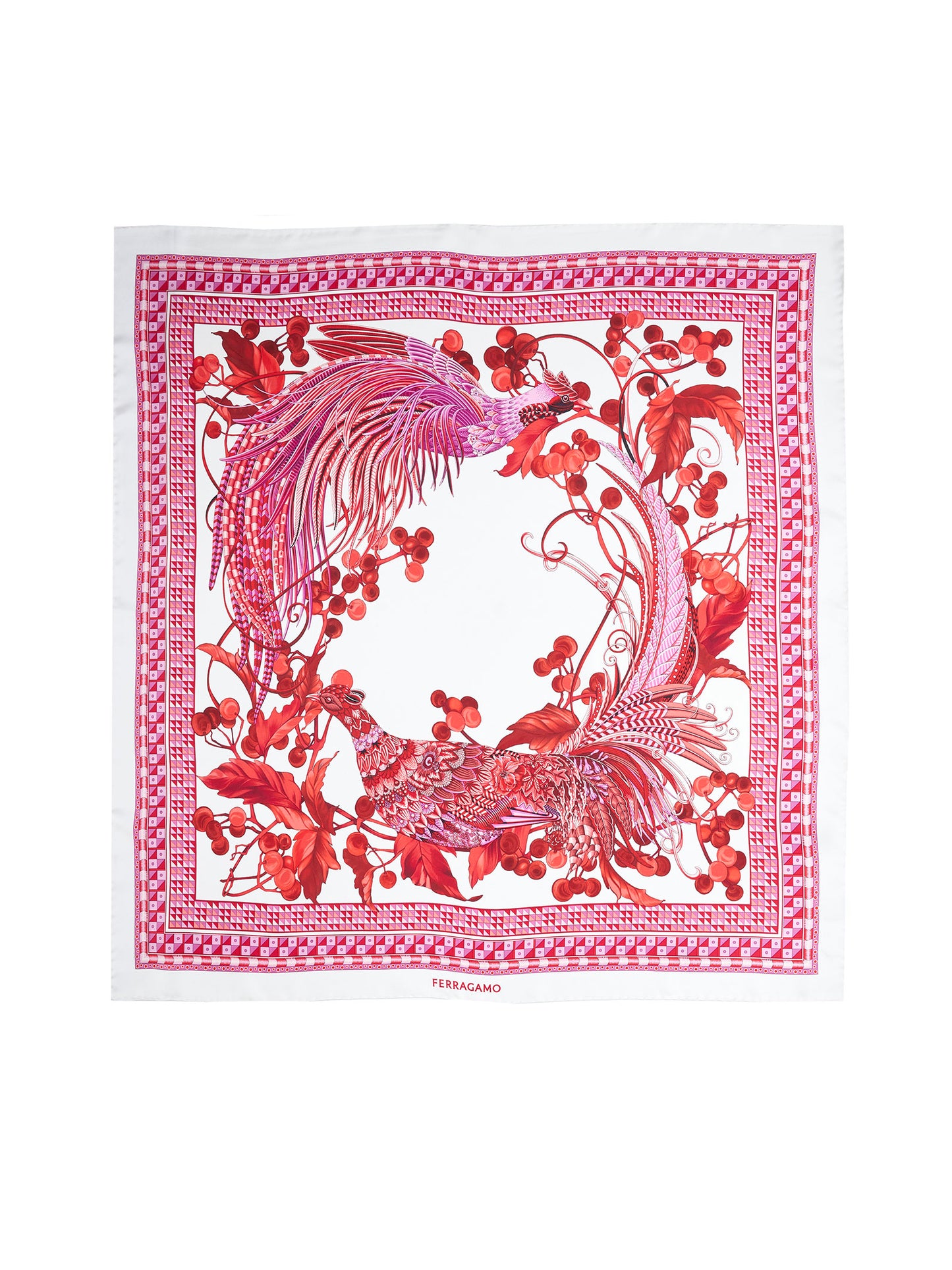 Foulard in seta a stampa Animali
