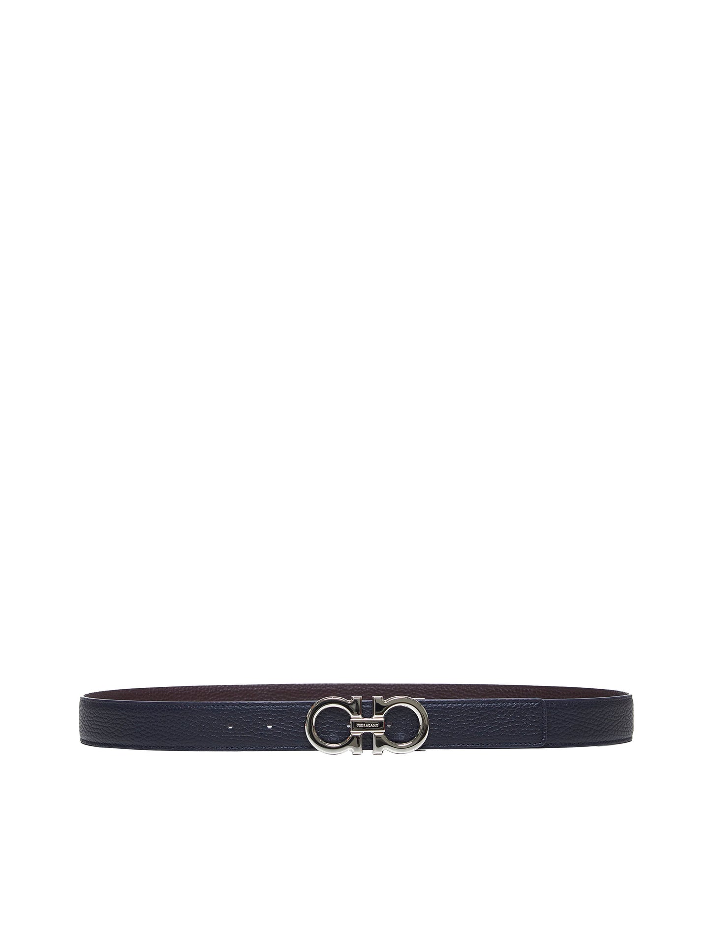 Blue Gancini reversible belt