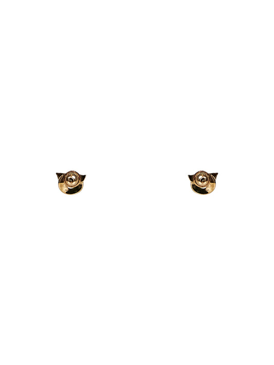 Gold Gancini earrings with rhinestones - size 10<BR/>