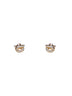 Gold Gancini earrings with rhinestones - size 10<BR/>