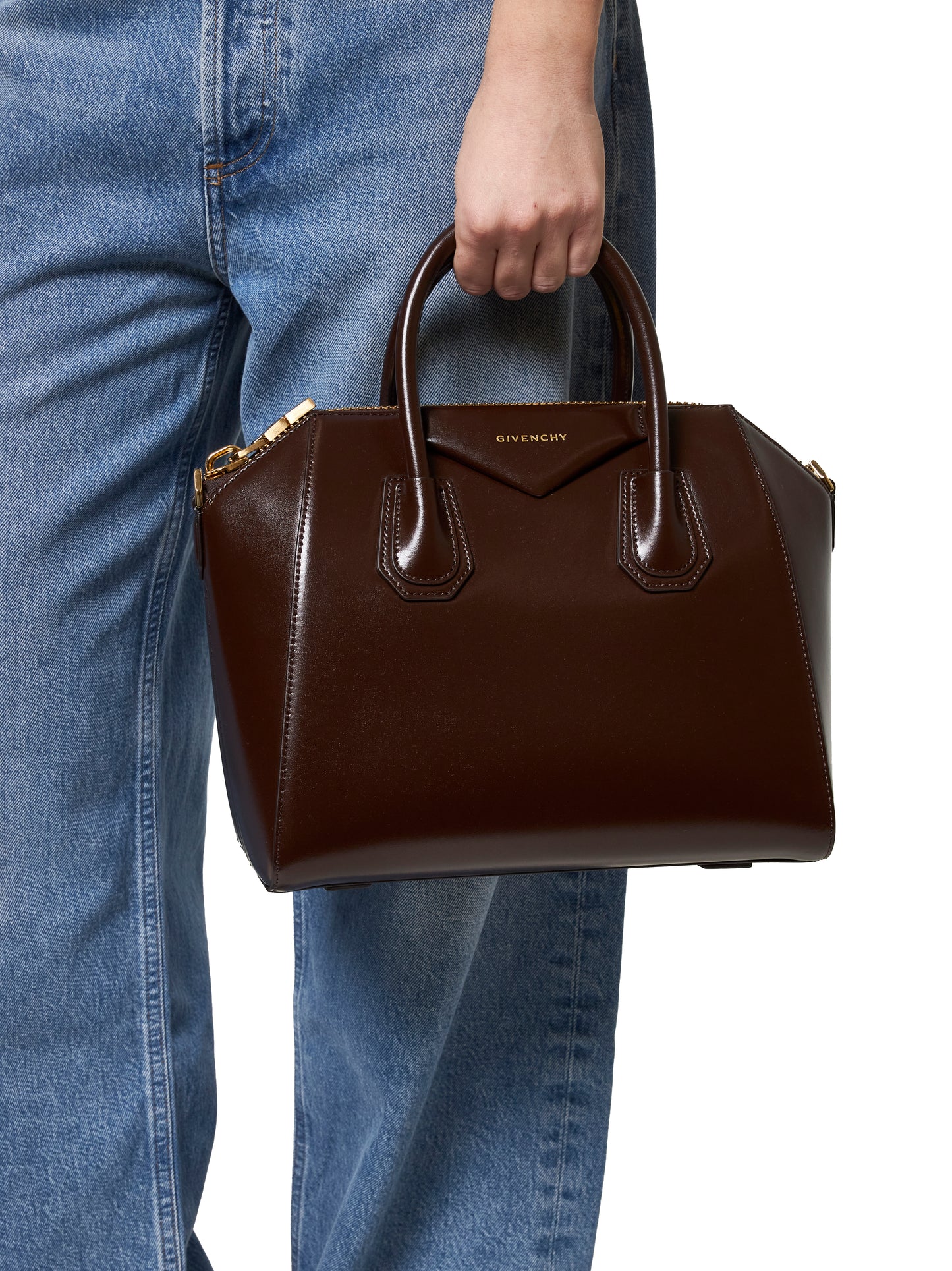 Borsa a mano Antigona piccola marrone