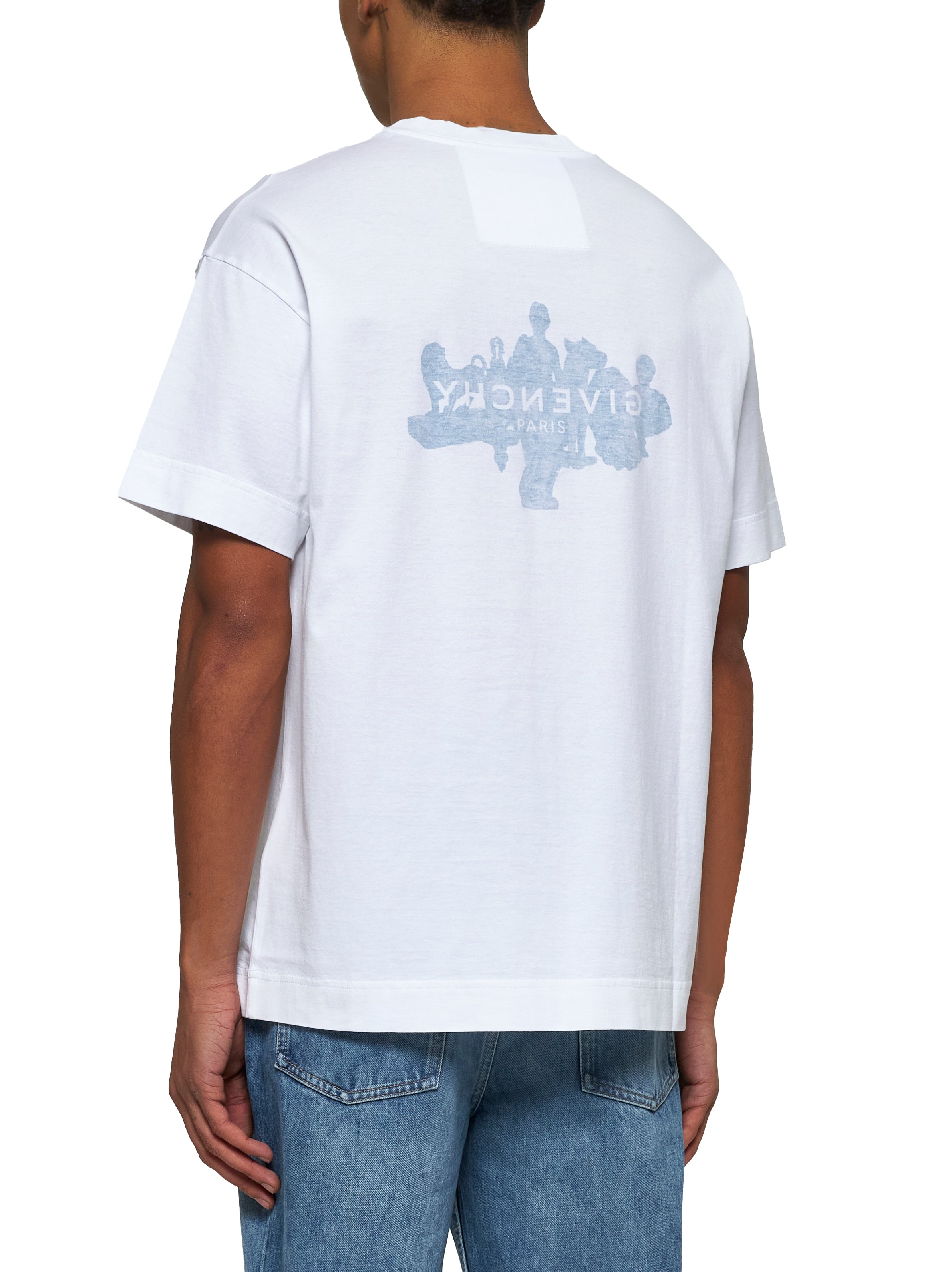 Tシャツ・カットソー GIVENCHY Givenchy T-shirts and Polos White (BM71MG 3YPX100) White cotton GIVENCHY Reverse T-shirt – Daniello.com