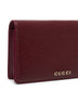 Burgundy wallet on chain